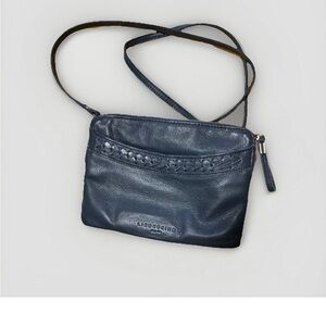 Navy Blue Leather Liebeskind Berlin Black Pebbled Crossbody Bag
